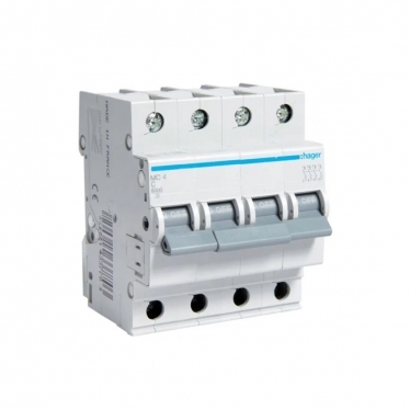 Hager MC4 Four Pole 6KA 10KA Circuit Breaker